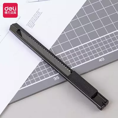 Нож канцелярский (металлический) "Deli" 0.4 х 11 х 132 мм (Арт. - 201-TD)