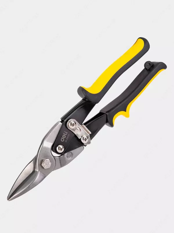 Ножницы по металлу (прямой рез) "Deli Tools" 10", 250 мм, сталь CrV (Арт. - EDL20030)