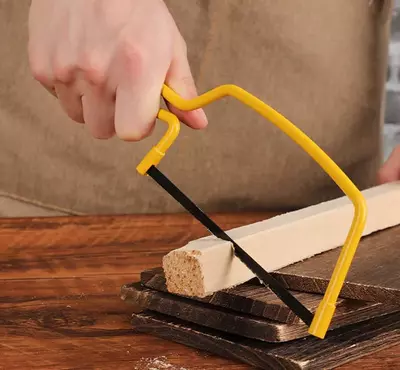 Ножовка по дереву (мини лобзик) "Deli Tools" 6"/150 мм, сталь 65Mn (Арт. - EDL353206)