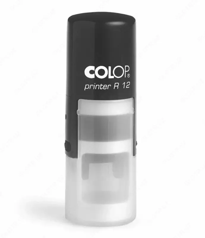 Штемпельная оснастка для круглой печати "Colop" Printer R12, d 12 мм (Арт. - 151220) Черная