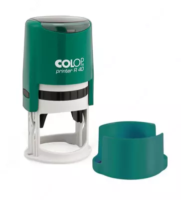 Штемпельная оснастка для круглой печати "Colop" Printer R40, d 41.5 мм (Арт. - 139161) Бирюза