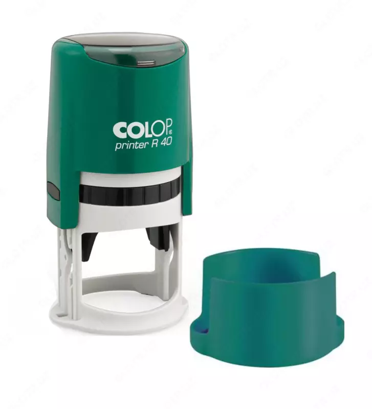Штемпельная оснастка для круглой печати "Colop" Printer R40, d 41.5 мм (Арт. - 139161) Бирюза