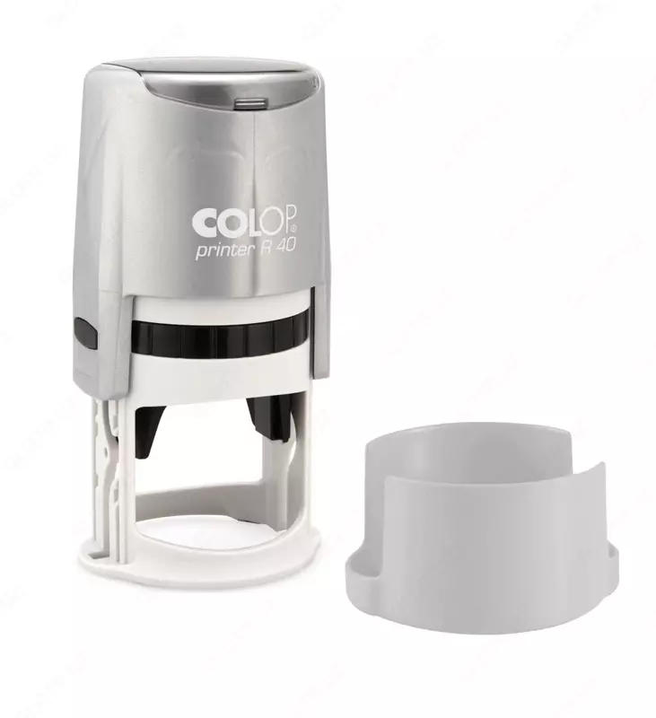 Штемпельная оснастка для круглой печати "Colop" Printer R40N, d 41.5 мм (Арт. - 139233) Серебристая