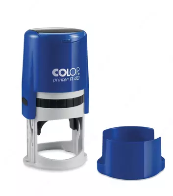 Dumaloq shtamp uchun shtamp uskunasi "Colop" Printer R40N, d 41,5 mm (Art. - 153401) To'q/ko'k