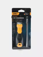 Отвертка двухсторонняя (прямая/крестообразная) "Deli Tools"