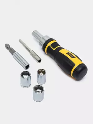 Набор прецизионных отверток "Deli Tools", SL/PH/Н/Т/Y, 65 шт., пласт. бокс (Арт.- EDL3565)