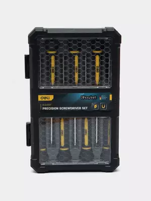 Набор прецизионных отверток "Deli Tools", SL/PH, 7 шт., пласт. бокс (Art.- EDL241007)