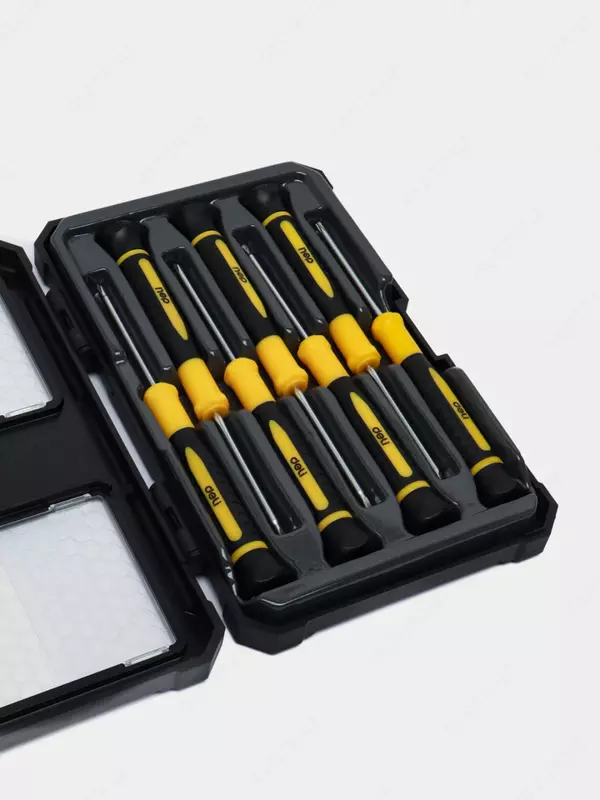 Набор прецизионных отверток "Deli Tools", SL/PH, 7 шт., пласт. бокс (Art.- EDL241007)