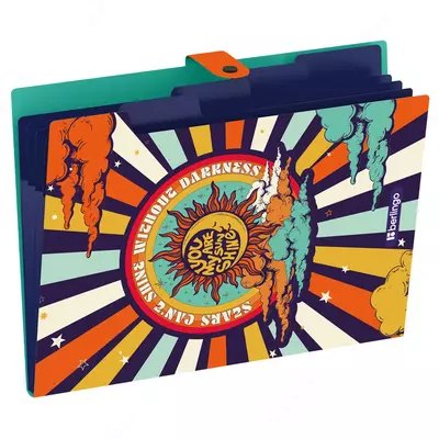 Папка - картотека "Berlingo" Groovy, 5 отд., А4, 325 х 245 х 10 мм, 600 мкм (Арт. - XF4_05S15)  Цв. ассорти