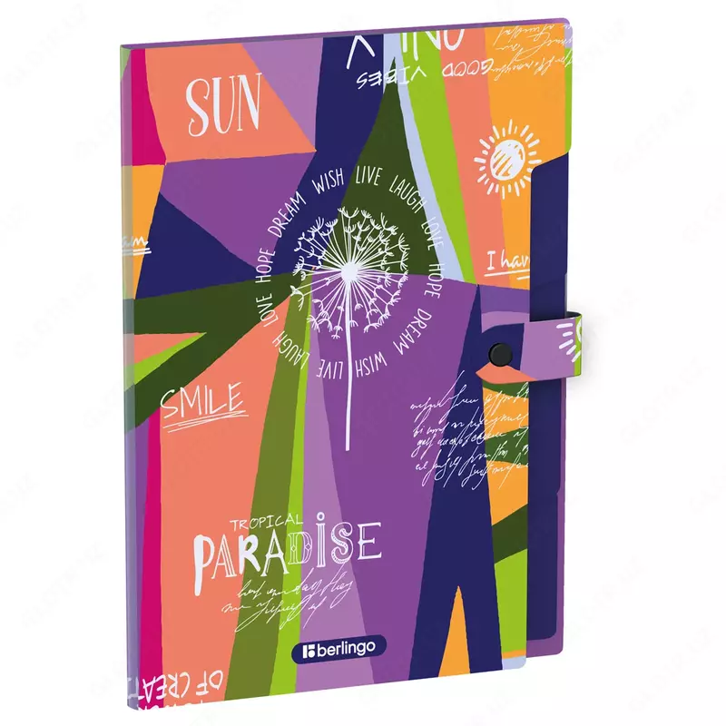 Папка - картотека "Berlingo" Jumble, 5 отд., А4, 325 х 245 х 10 мм, 600 мкм (Арт. - XF4_05S13) Цв. ассорти