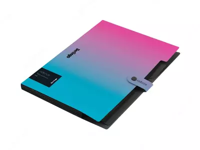 Папка-картотека "Berlingo" Radiance, голубая розовая.