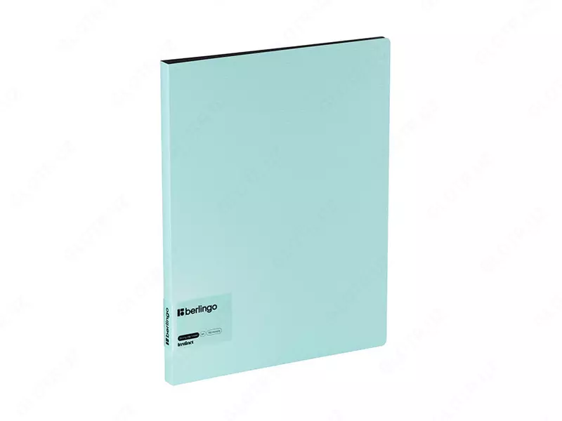 Папка  для документов "Berlingo" Instinct, боковой зажим, А4, 700 мкм, 17 мм, внутр. карман (Арт.- FSc_A4510) Аквамарин