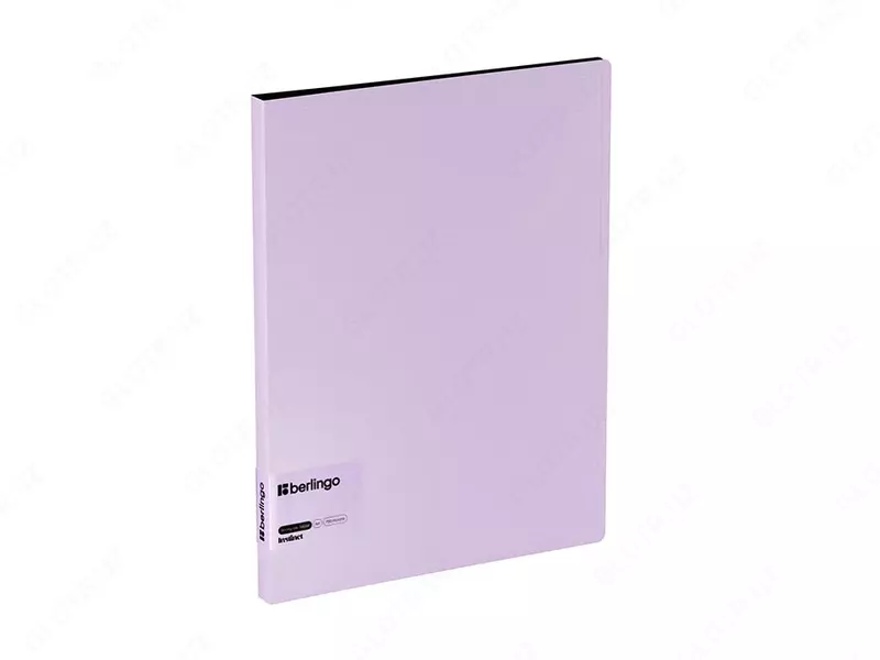Папка для документов "Berlingo" Instinct, боковой зажим, А4, 700 мкм, 17 мм, внутр. карман (Арт.- FSc_A4507) Лаванда