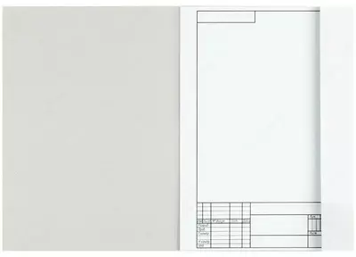 Папка для черчения (вертикальная рамка) "BG" А3, 10 л.,160 г/м2 (Арт.- Пч10А3в_58477)