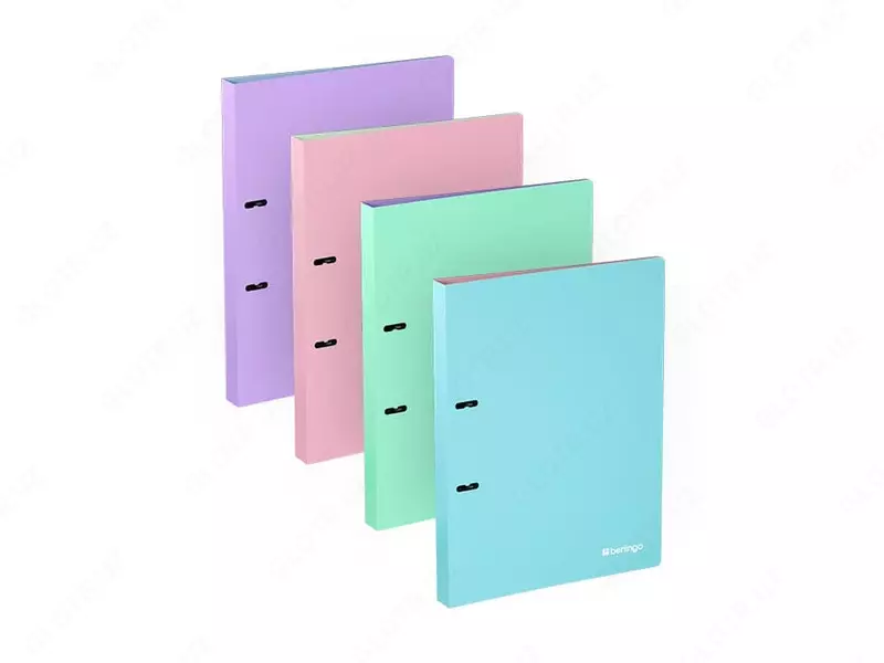 Пластиковая папка для документов "Berlingo" Haze, 2 D-кольца., 24 мм, А4, 600 мкм, внутр. карман (Арт. - RB4_2D925) Ассортимент