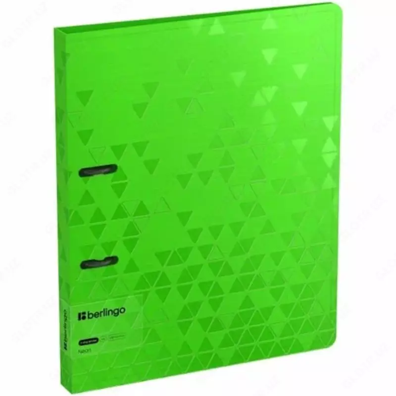 Пластиковая папка для документов "Berlingo" Neon+Metallic+DoubleWhite, 2 D-кольца., 24 мм, А4, 1000 мкм, внутр. карман (Арт. - RB4_2D398) Ассортимент