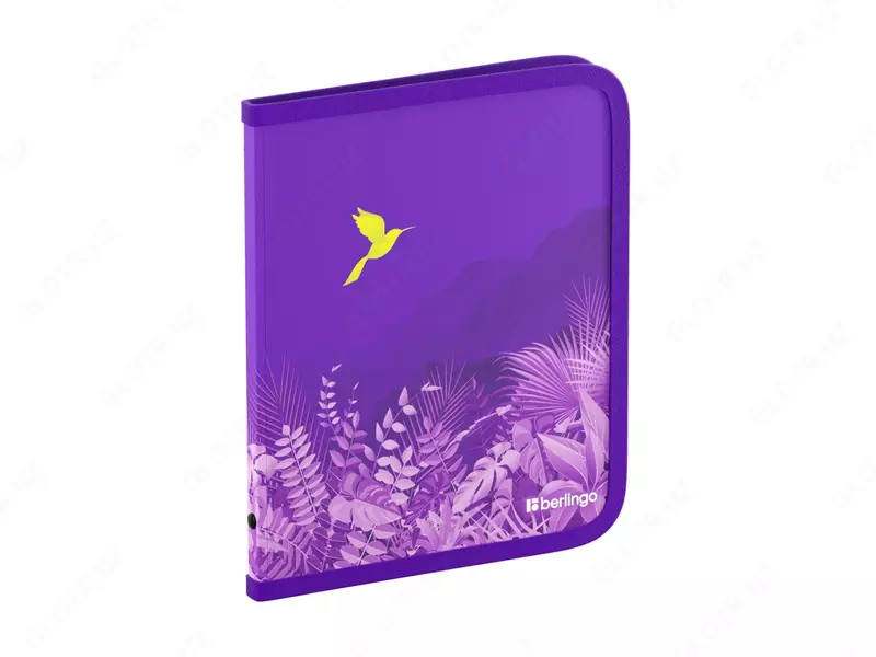 Hujjatlar uchun plastik papka "Berlingo" Flower Art, A5+, 600 mikron, fermuar (Art. - ZF5_A5S20) Rang. turli xil