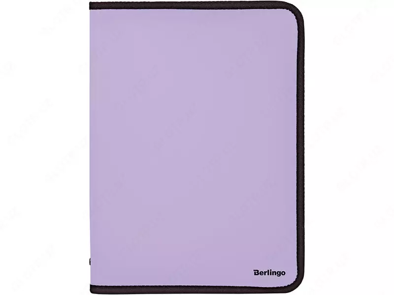 Пластиковая папка для документов "Berlingo" Instinct, застежка-молния Лаванда.