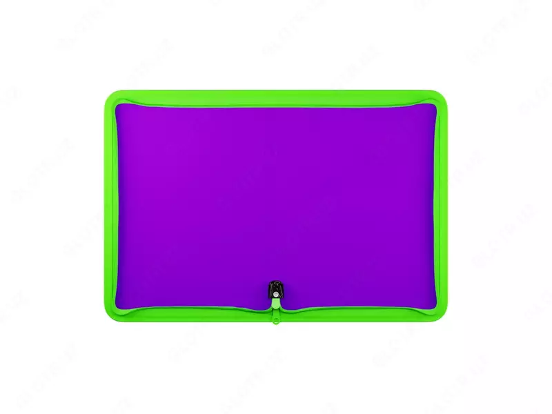 Hujjatlar uchun plastik papka "Berlingo" Your Way, A5+, 600 mikron, fermuar (Art. - ZF5_A5894) Binafsharang