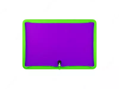 Hujjatlar uchun plastik papka "Berlingo" Your Way, A5+, 600 mikron, fermuar (Art. - ZF5_A5894) Binafsharang