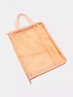 Пластиковая папка для документов "Deli" А4, 3 карм., молния ZIP (Арт.- 107-PP) Ассортимент