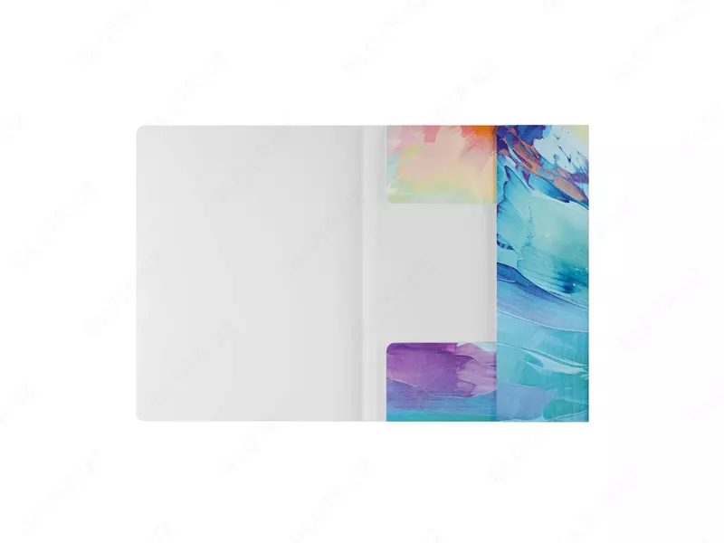 Hujjatlar uchun plastik papka "Berlingo" Collision XS, A4, 600 mikron, elastik tasmali mahkamlagich (Art. - FB4_A4S19) Rang. turli xil