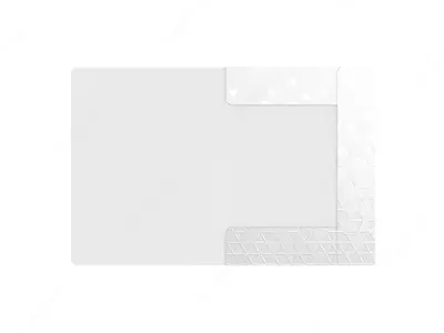 Пластиковая папка для документов "Berlingo" DoubleWhite, А4, 600 мкм, застежка-резинка (Арт.- FB4_A4397) Белая