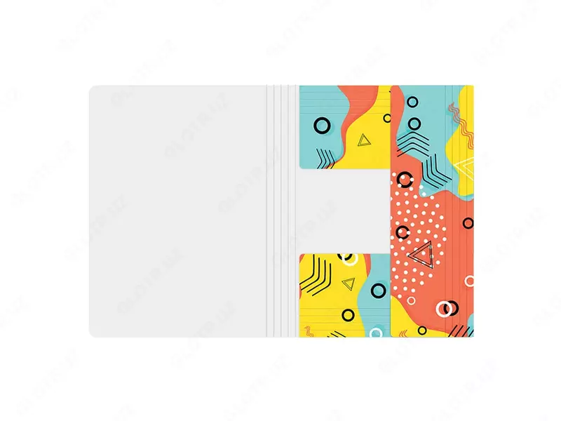 Hujjatlar uchun plastik papka "Berlingo" Memfis, A4, 600 mikron, elastik tasmali mahkamlagich (Art. - FB4_A4S04) Rang. turli xil