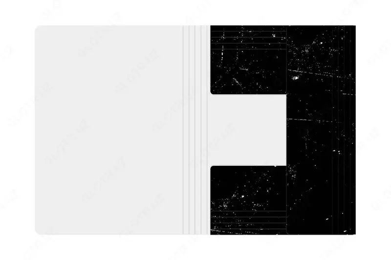 Пластиковая папка для документов "Berlingo" Monochrome, А4, 600 мкм, застежка-резинка (Арт.- FB4_A4S01) Черная/белая