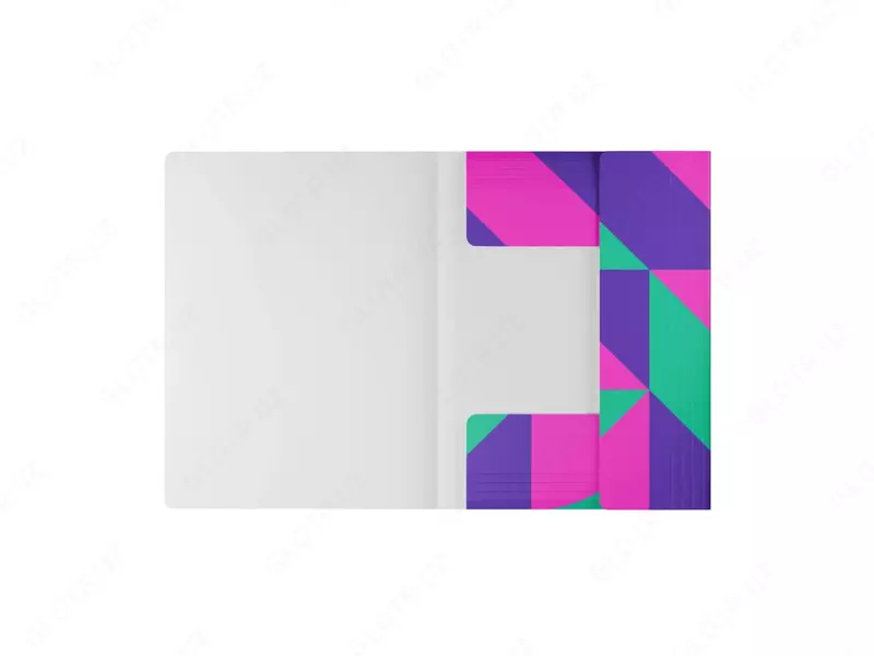 Пластиковая папка для документов "Berlingo" Neonometry, А4, 600 мкм, застежка-резинка (Арт.- FB4_A4S23) Цв. ассорти