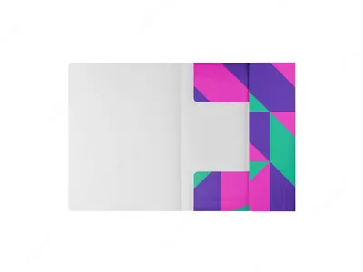 Пластиковая папка для документов "Berlingo" Neonometry, А4, 600 мкм, застежка-резинка (Арт.- FB4_A4S23) Цв. ассорти