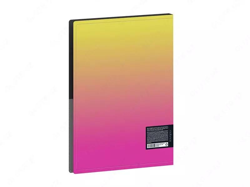 Hujjat papkasi "Berlingo" Radiance, 10 qo'shimchalar, A4, 17 mm, 600 mikron, ichki. karm. (Art.- DB4_10001) Sariq/pushti