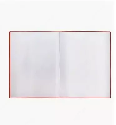 Пластиковая папка для документов "Стамм" 30 вклад., А4, 17 мм, 500 мкм (Арт. - ММ-32203) Красная