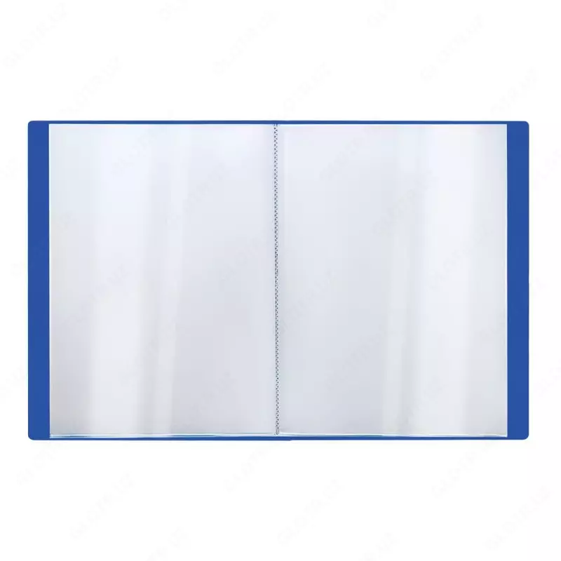 Пластиковая папка для документов "Стамм" Стандарт, 40 вклад., А4, 21 мм, 600 мкм (Арт. - ММ-30623) Синяя