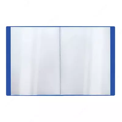 Hujjatlar uchun plastik papka "Stamm" Standard, 40 varaq, A4, 21 mm, 600 mikron (Art. - MM-30623) Moviy