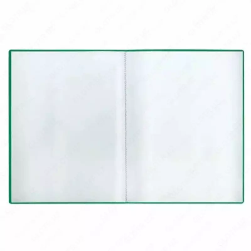 Пластиковая папка для документов "Стамм" 40 вклад., А4, 21 мм, 500 мкм (Арт. - ММ-32206) Зеленая