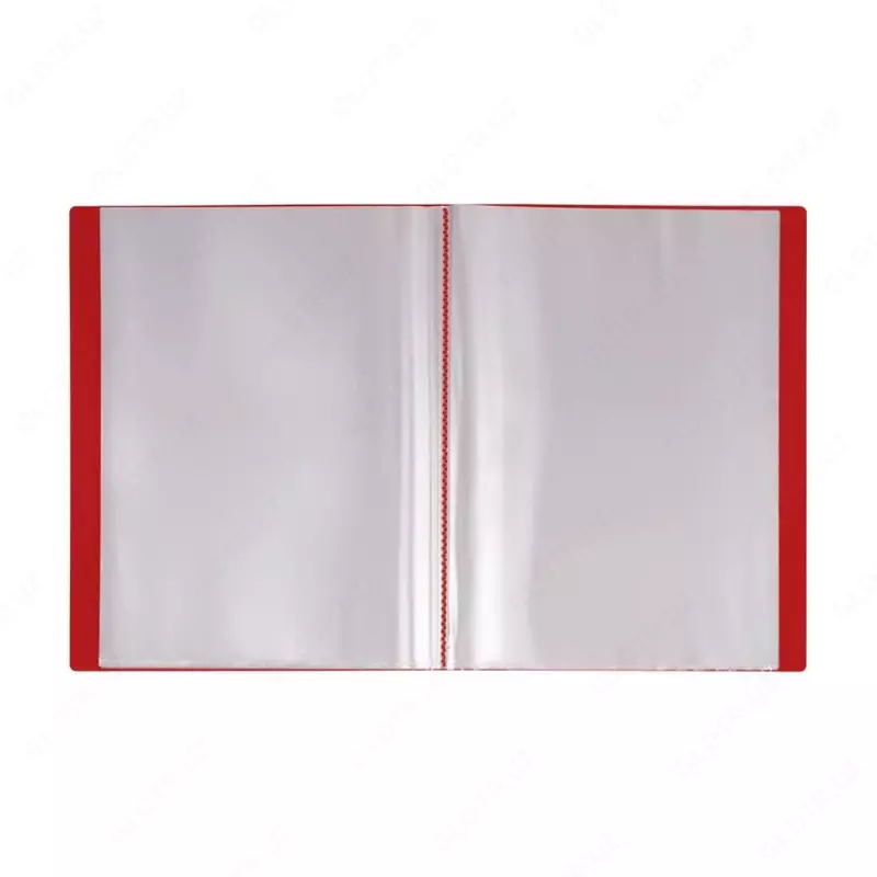 Hujjatlar uchun plastik papka "Stamm" 40 varaq, A4, 21 mm, 500 mikron (Art. - MM-32207) Qizil