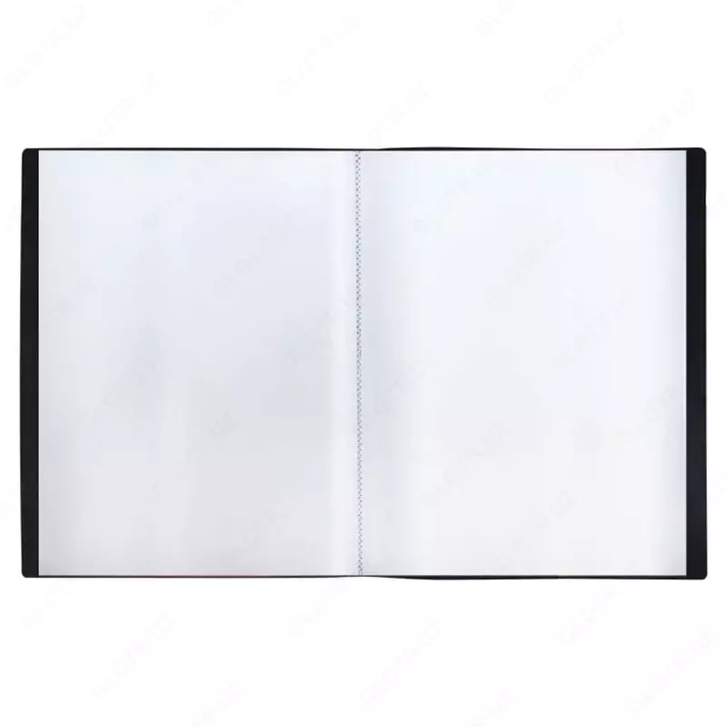 Пластиковая папка для документов "Стамм" 40 вклад., А4, 21 мм, 500 мкм (Арт. - ММ-32204) Черная