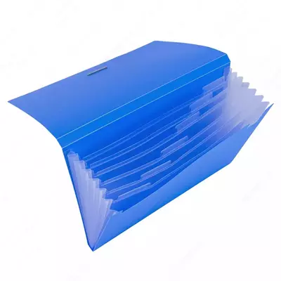 Папка-органайзер "Deli" 6 отделений, застежка резинка (Арт.- 5554) Ассортимент