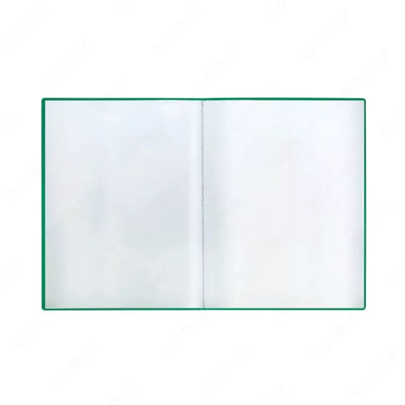 Пластиковая папка для документов "Стамм" 60 вклад., А4, 21 мм, 600 мкм (Арт. - ММ-32210) Зеленая