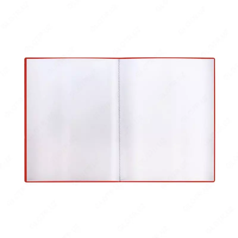 Hujjatlar uchun plastik papka "Stamm" 60 varaq, A4, 21 mm, 600 mikron (Art. - MM-32211) Qizil