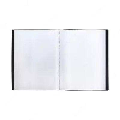 Hujjatlar uchun plastik papka "Stamm" 60 varaq, A4, 21 mm, 600 mikron (Art. - MM-32208) Qora