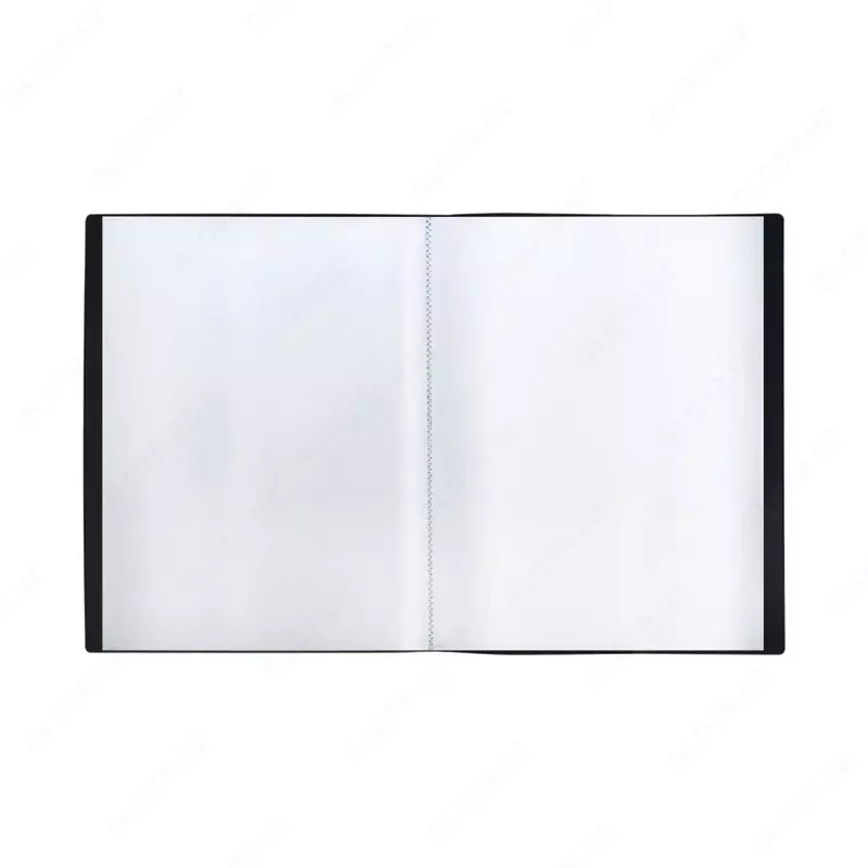 Hujjatlar uchun plastik papka "Stamm" 60 varaq, A4, 21 mm, 600 mikron (Art. - MM-32208) Qora