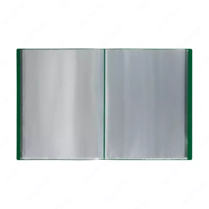 Hujjatlar uchun plastik papka "Stamm" 80 varaq, A4, 30 mm, 600 mikron (Art. - MM-32268) Yashil