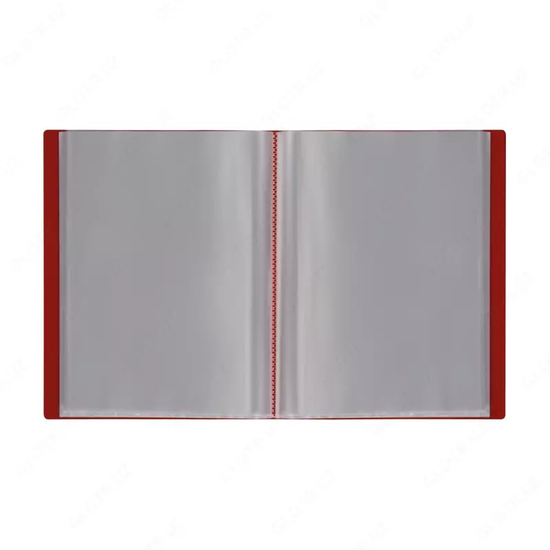 Hujjatlar uchun plastik papka "Stamm" 80 varaq, A4, 30 mm, 600 mikron (Art. - MM-32269) Qizil