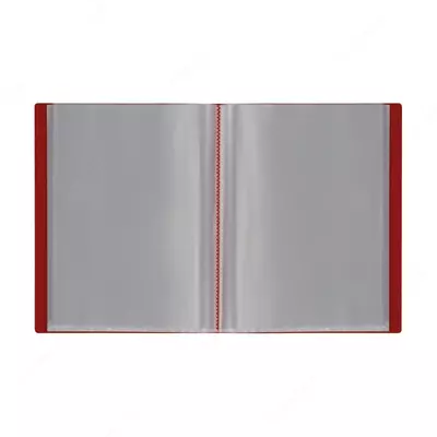 Hujjatlar uchun plastik papka "Stamm" 80 varaq, A4, 30 mm, 600 mikron (Art. - MM-32269) Qizil