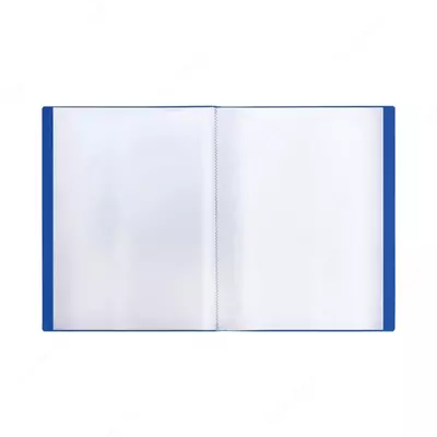 Hujjatlar uchun plastik papka "Stamm" 80 varaq, A4, 30 mm, 600 mikron (Art. - MM-32267) Moviy