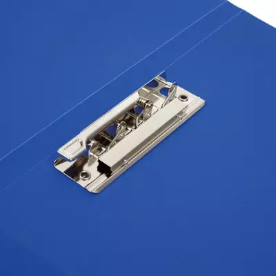 Папка для документов "Стамм", боковой зажим, А4, 500 мкм, 14 мм (Арт.- ММ-32217) Синяя