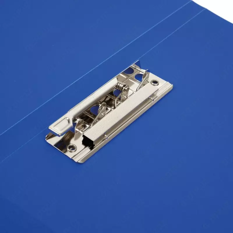 Папка для документов "Стамм", боковой зажим, А4, 500 мкм, 14 мм (Арт.- ММ-32217) Синяя