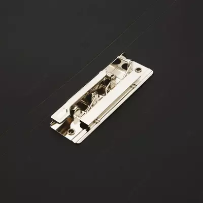 Папка для документов "Стамм", боковой зажим, А4, 500 мкм, 14 мм (Арт.- ММ-32216) Черная